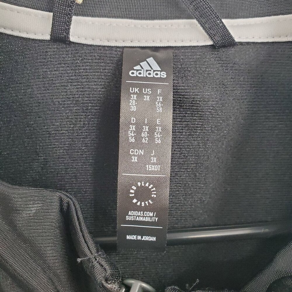 Adidas Essentials Warm Up 3 Stripe Track Jacket Top Women Size 3XL NWT - Picture 6 of 15